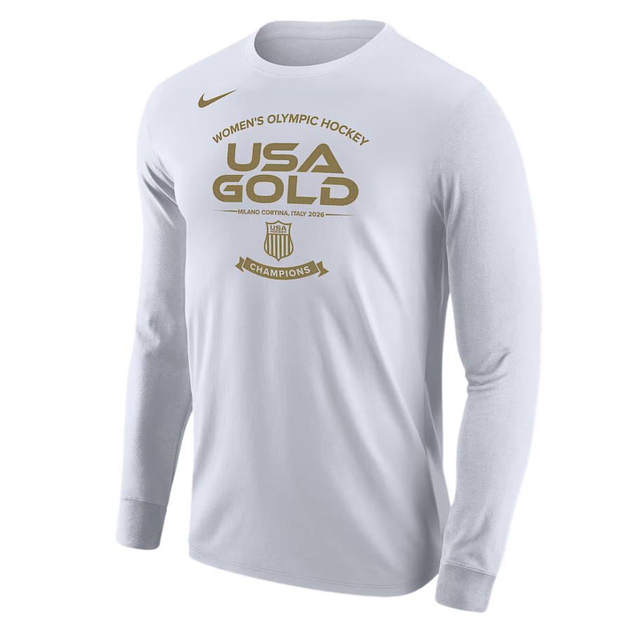 Nike Nike T Shirts Men's White/Gold Color Crew Neck
