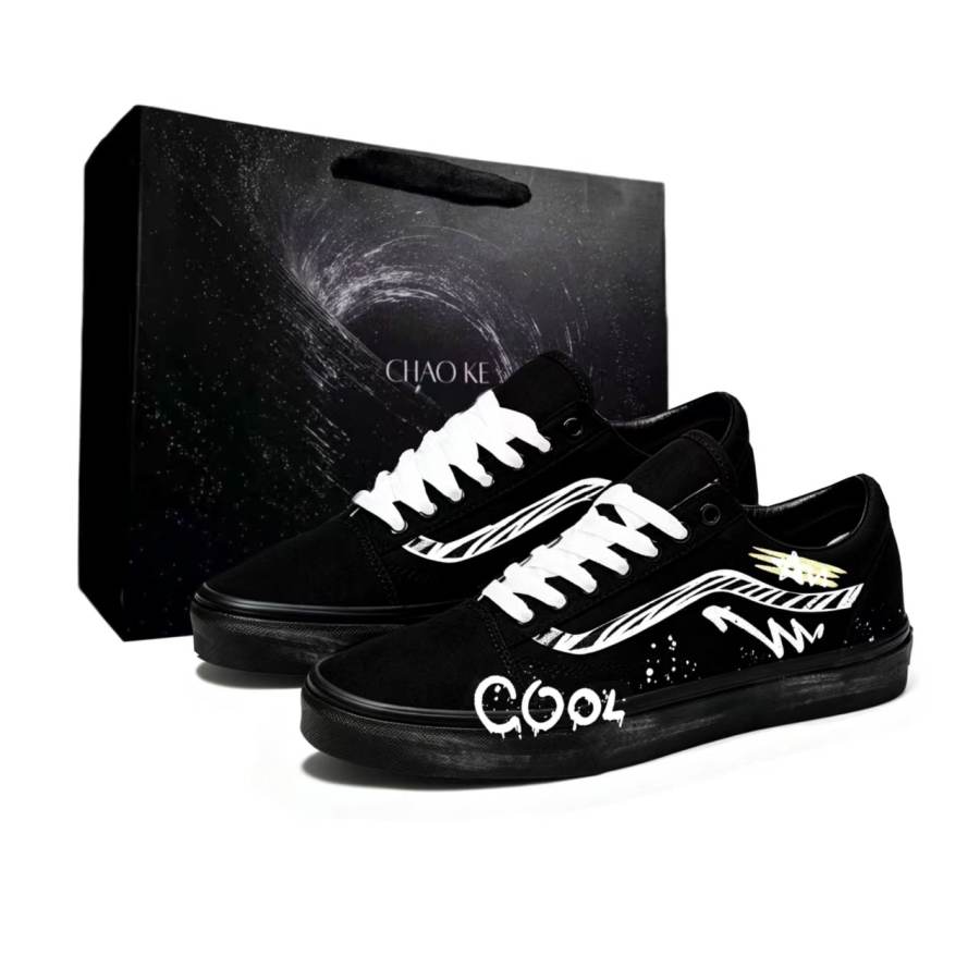 Vans Vans Skateboard Shoes Unisex Low Top Black