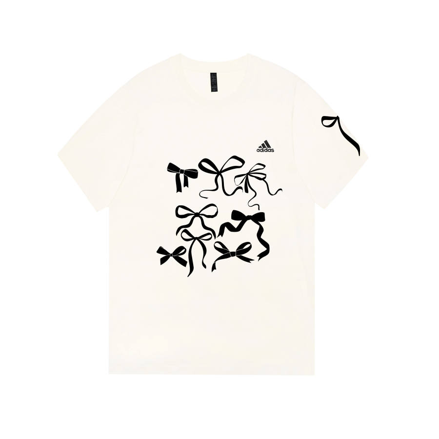 Adidas Adidas MUST HAVES T Shirts Unisex Ecru Crew Neck Moderate Straight Fit