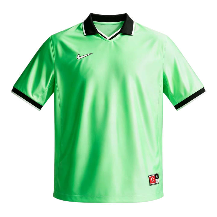 Nike Nike Soccer Jerseys Men's Iridescent Green/Gothic/Peak White/Peak White Lapel