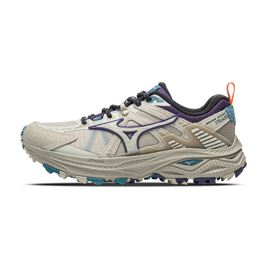 Mizuno Racer Trail Running Shoes Unisex Low Top Apricot/Grape Purple/Silver Green