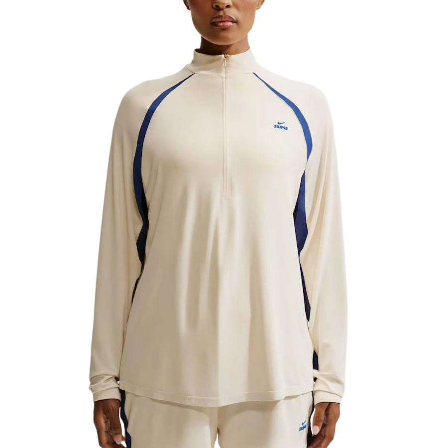 Nike Nike X Skims T Shirts Women's NSKM Actv Ivory/NSKM Cobalt Stand Collar