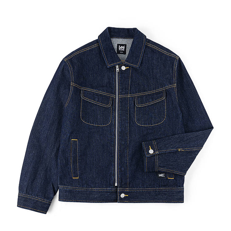 Lee Lee Denim Jackets Men's Lapel Moderate Straight Fit