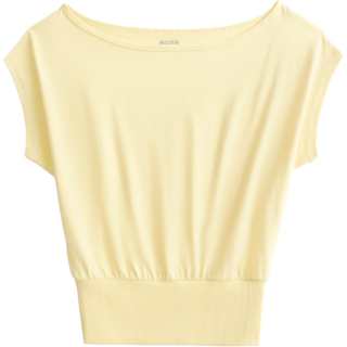 Hollister/ T Shirts Women's Yellow Asymmetrical Collar