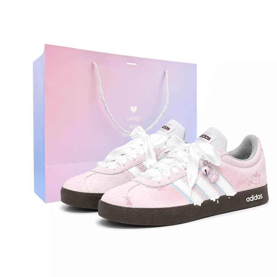 Adidas Adidas VL COURT 2.0 German Army Trainers Women's Low Top Pink