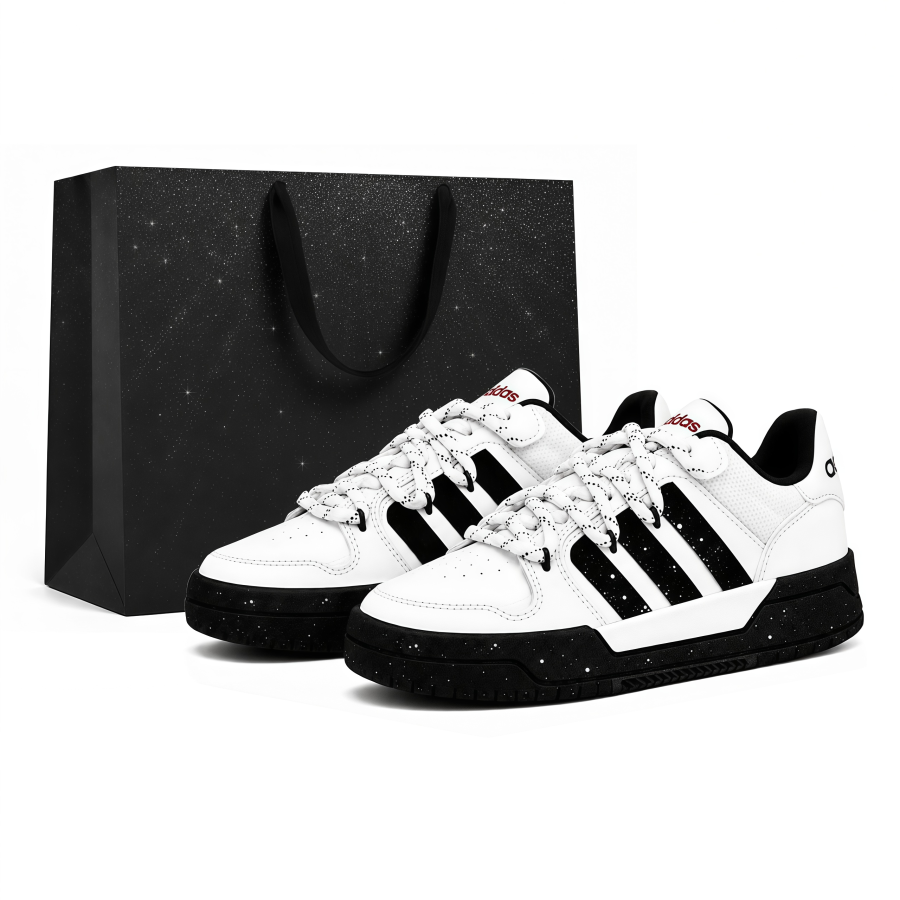 Adidas Adidas ENTRAP Skateboard Shoes Unisex Low Top White Black Multicolor