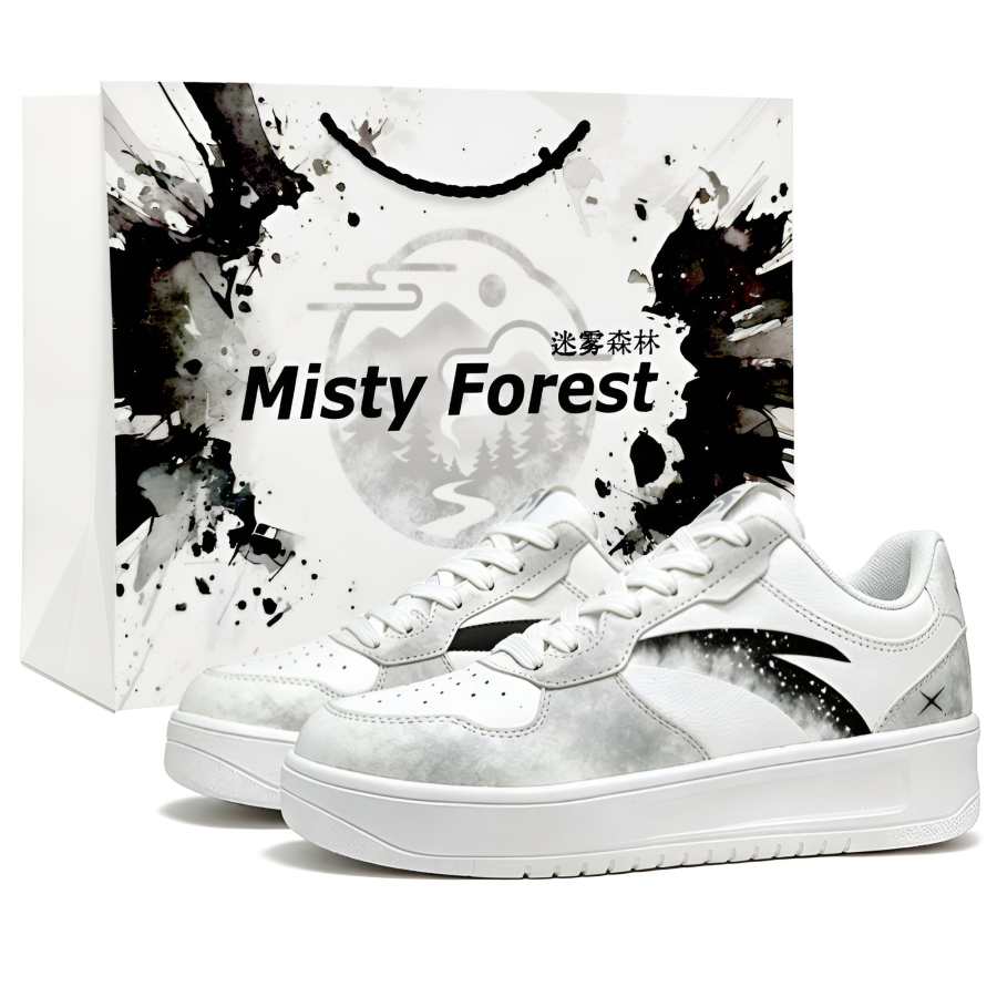 ANTA Easy Skateboard Shoes Unisex Low Top White