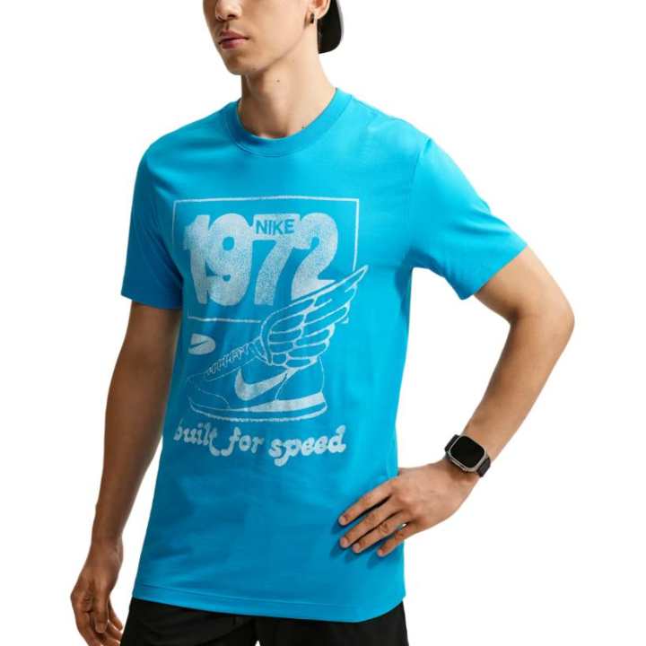 Nike Nike Running T Shirts Men's Light Blue