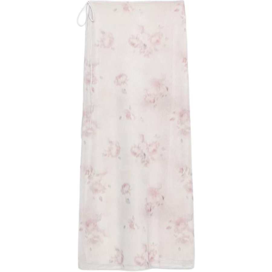 ZARA Casual Long Skirts Women's Gray Moderate