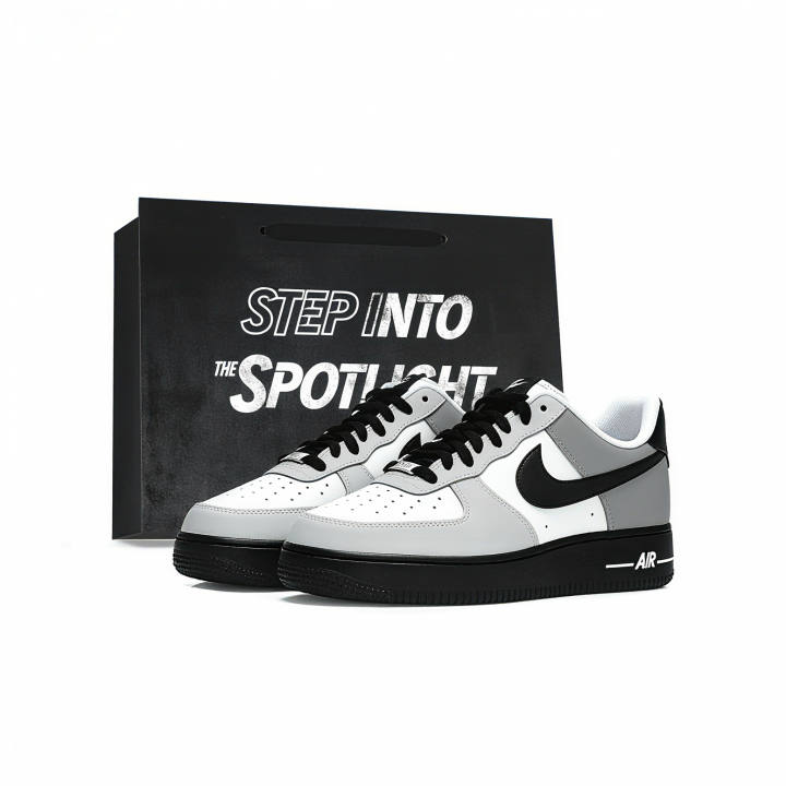 Nike Nike Air Force 1 Skateboard Shoes Unisex Low Top White/Black/Silver