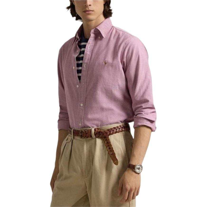 Polo Ralph Lauren Shirts Men's Pink Lapel Moderate Other