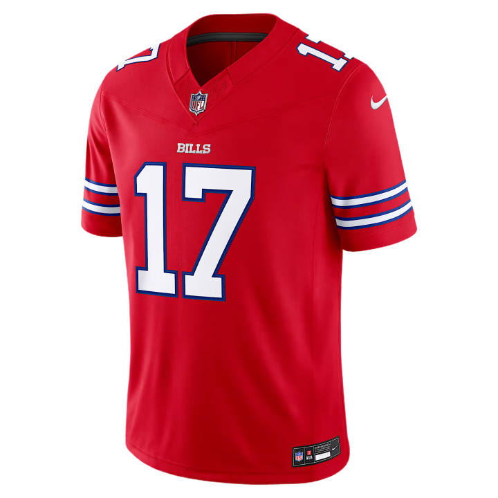 Nike Nike NFL Rugby Jerseys Men's Red V Neck Moderate