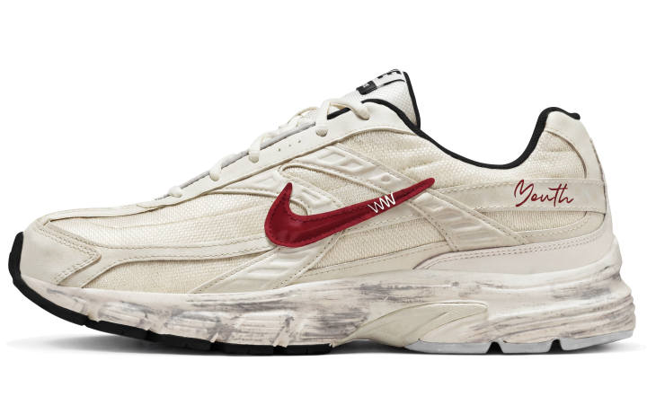 Nike Nike Initiator Running Shoes Men's Low Top Beige/Red