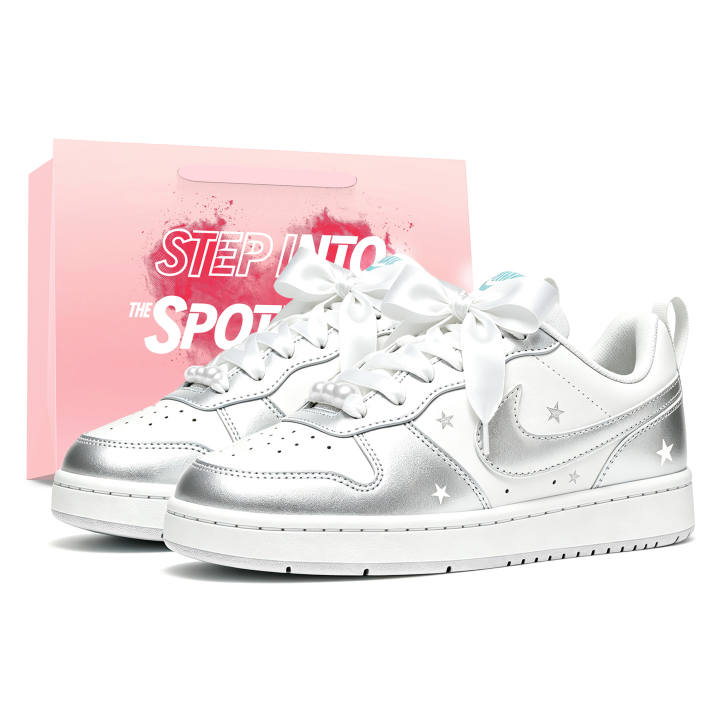 Nike Nike Court Borough 2 Skateboard Shoes Unisex Low Top White