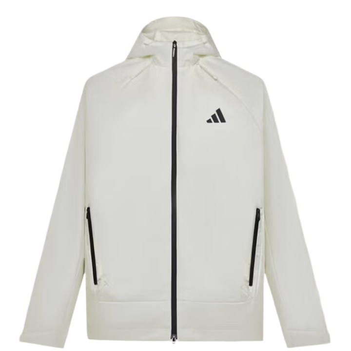 Adidas Adidas Jackets Unisex Jade White Hooded Non Detachable Moderate