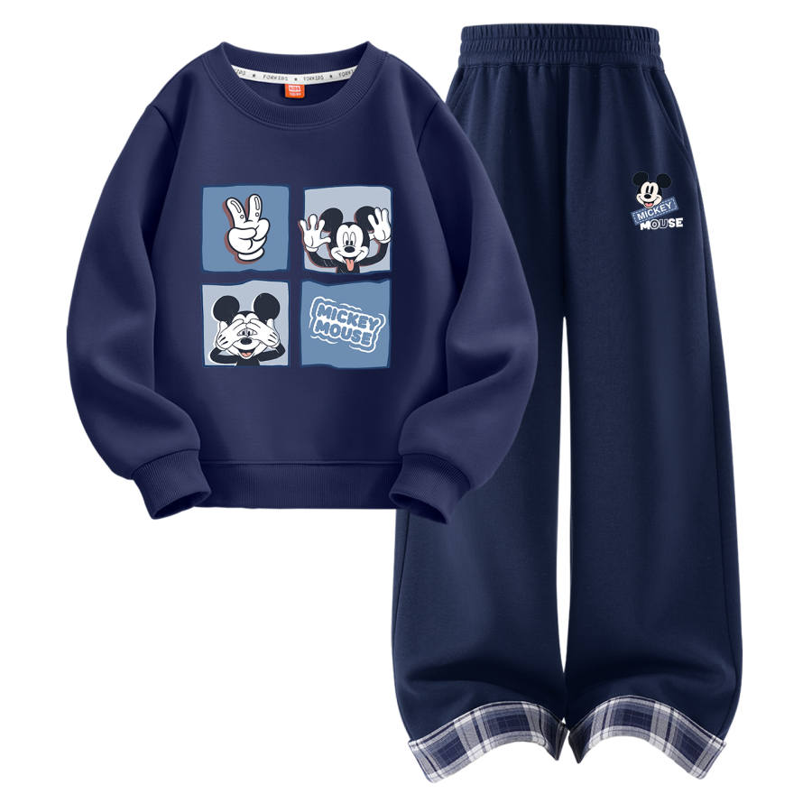 Disney Kids Casual Sportswear Crew Neck Moderate Stretch Breathable