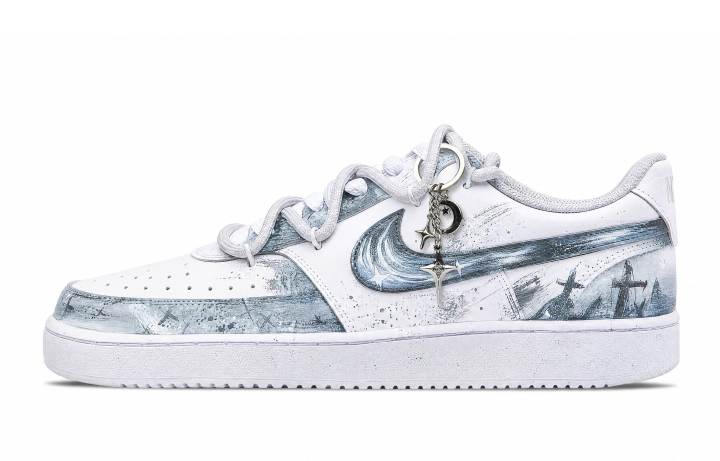 Nike Nike Court Vision 1 Skateboard Shoes Men's Low Top Blue