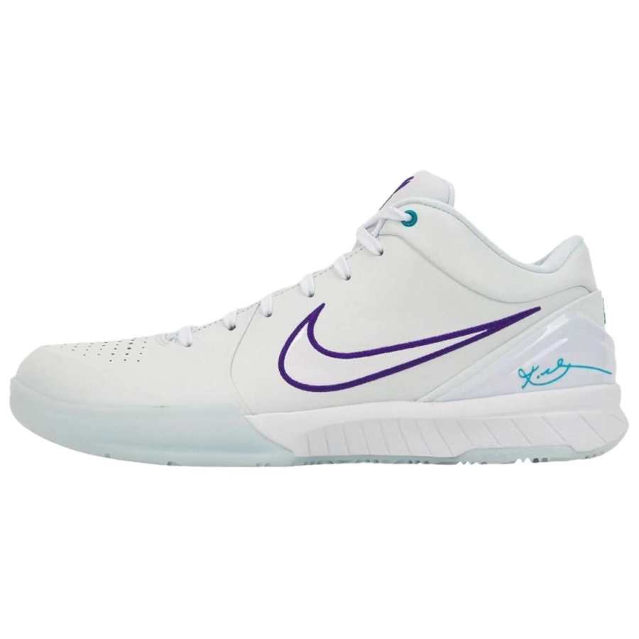 Nike Nike Zoom Kobe 4 Basketball Shoes Unisex White Blue