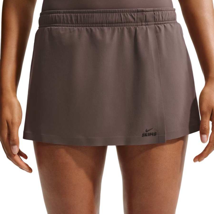 Nike Nike X Skims Casual Short Skirts Women's Brown Moderate Short Skirt A Line Skirt