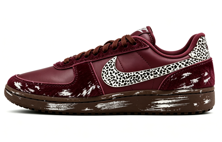 Nike Nike Field General 82 Skateboard Shoes Women's Low Top Burgundy Colorway