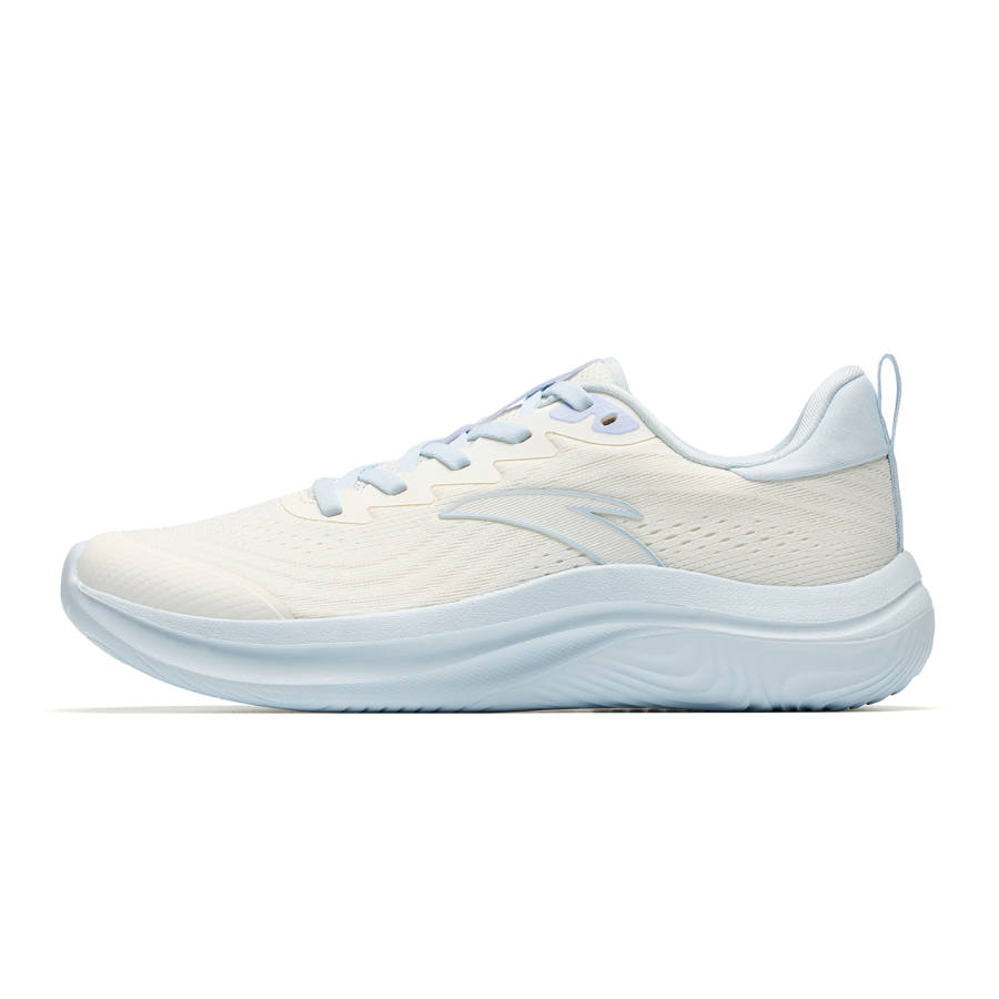 ANTA Running Shoes Women's Low Top Ivory White Mirage Blue