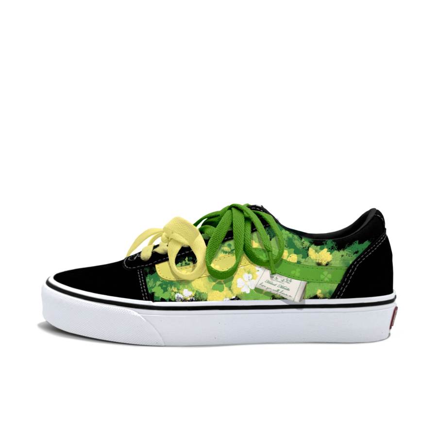 Vans Ward Skateboard Shoes Men's Low Top Yellow/Green