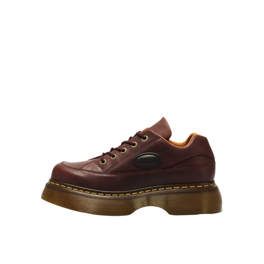 Dr.Martens Casual Leather Shoes Unisex Low Top Cherry Red