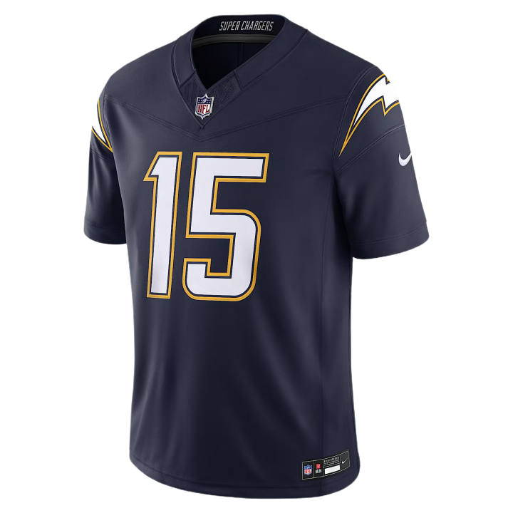 Nike Nike NFL Rugby Jerseys Men's Marine Blue V Neck Moderate