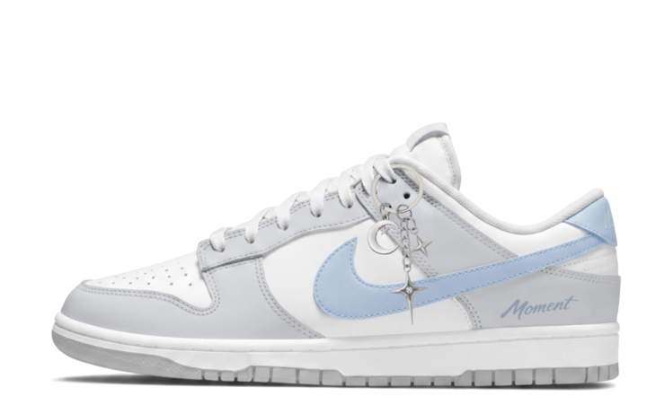 Nike Nike Dunk Skateboard Shoes Unisex Low Top Gray Blue