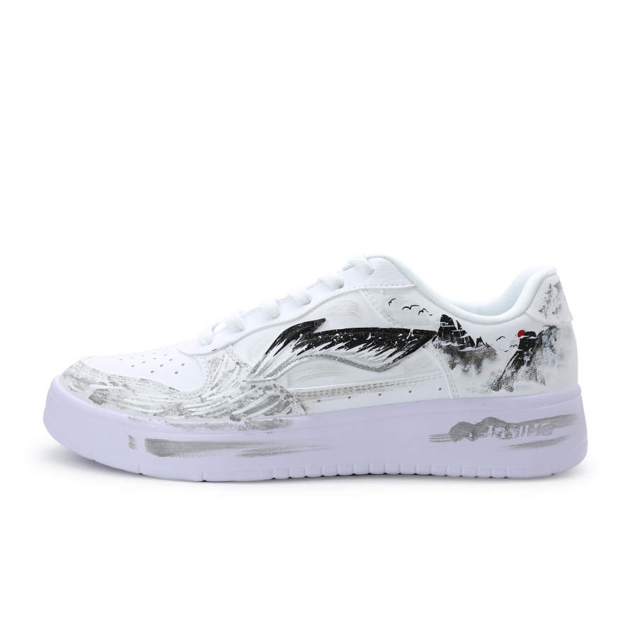Li-Ning Li Ning Floating Boat Skateboard Shoes Unisex Low Top White/Black