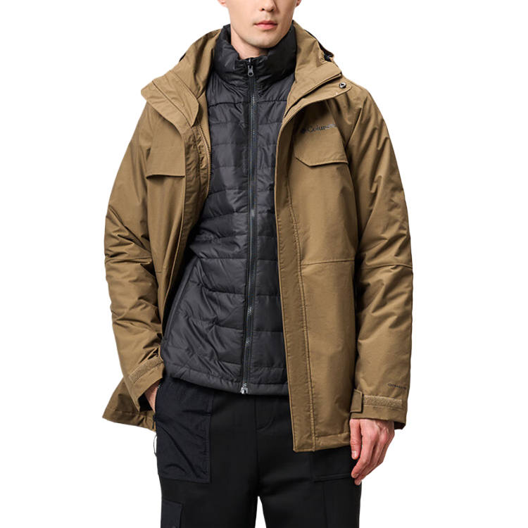 Columbia Windbreaker Jackets Men's Hooded Detachable Moderate