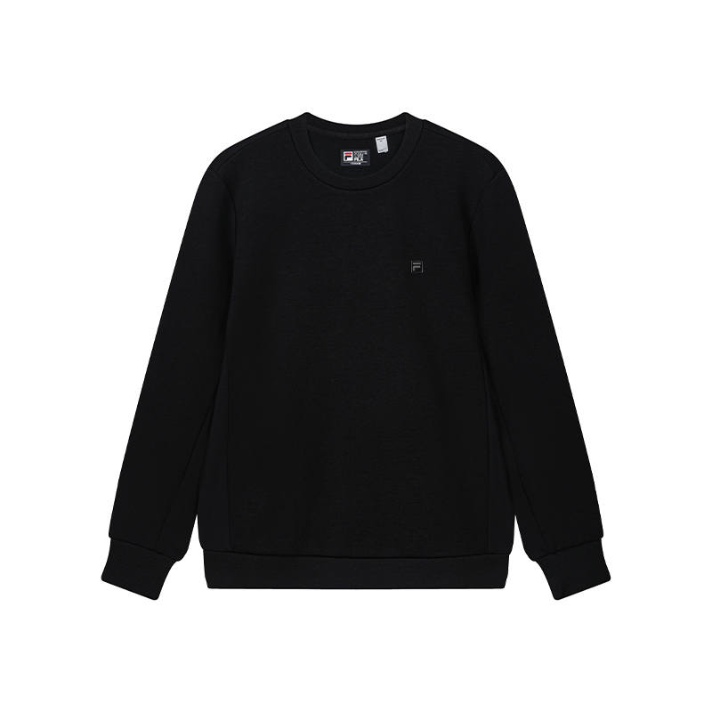 FILA Sweatshirts Men's Jet Black Crew Neck Moderate Other