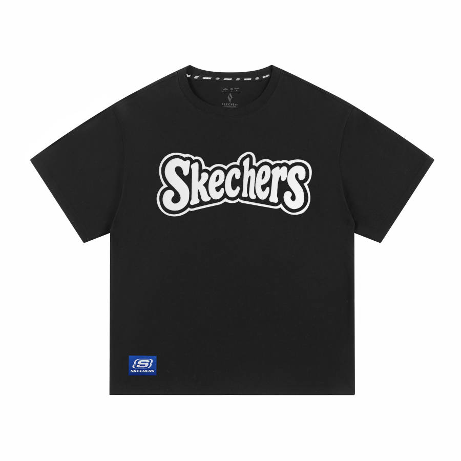 Skechers T Shirts Unisex Crew Neck Moderate Straight Fit
