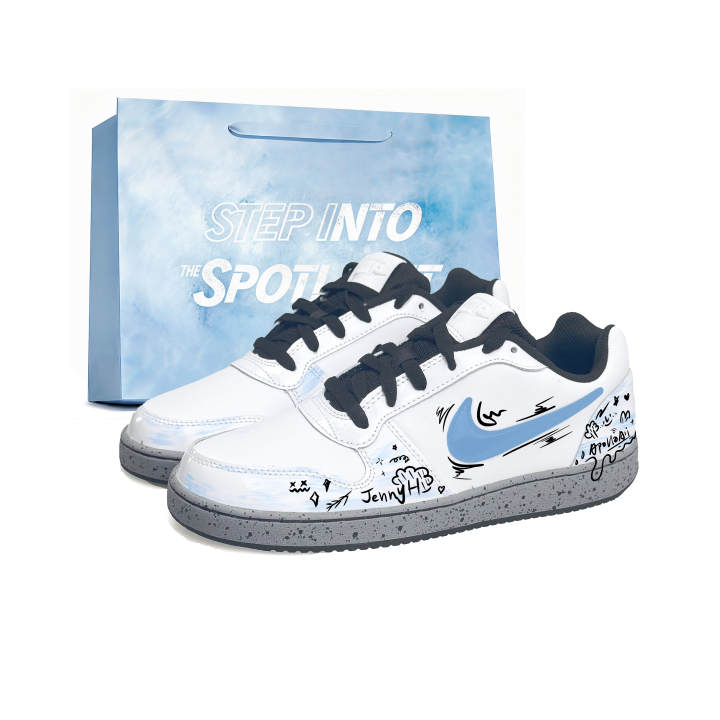 Nike Nike EBERNON Skateboard Shoes Unisex Low Top Black