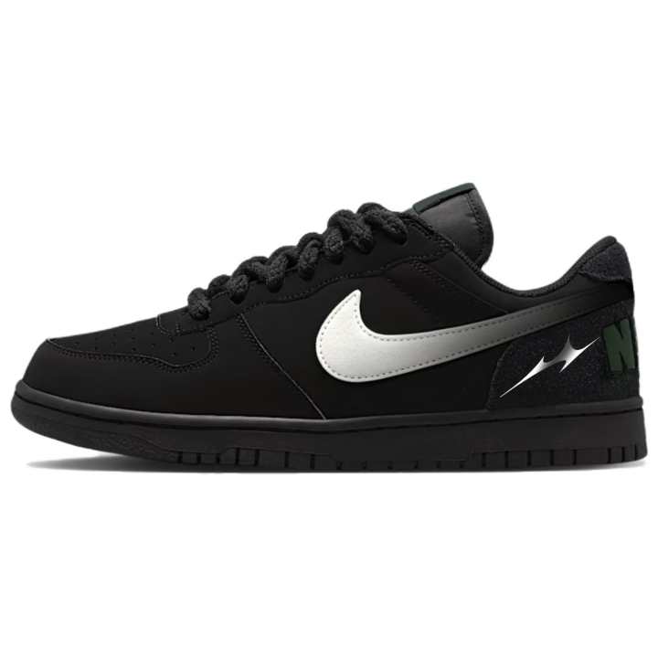 Nike Nike Big Skateboard Shoes Men's Low Top Black White