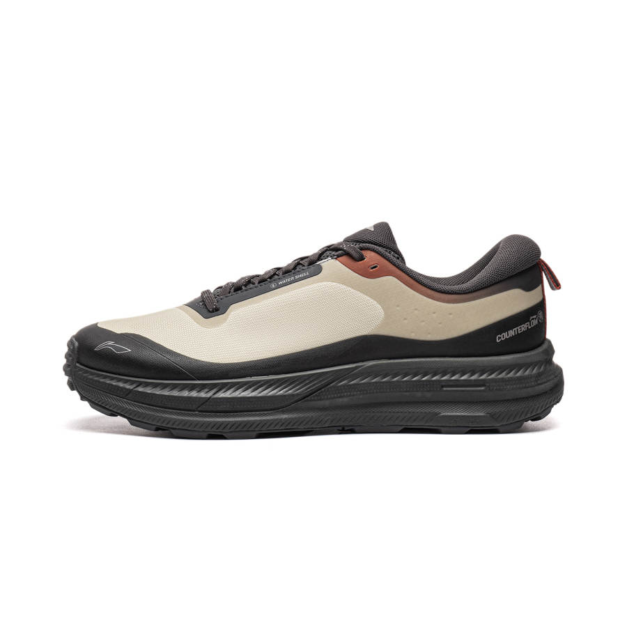 Li-Ning Li Ning Outdoor CF Tracing, Inter Industry Mountaineering & Hiking Shoes Men's Low Top Beige, Black, Brown & Multicolor