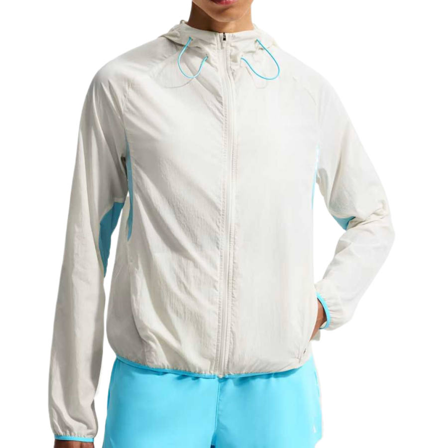 Nike Nike ACG Running Jackets Women's Sea Glass Blue/Baltic Sea Blue/Baltic Sea Blue/Peak White Hooded Non Detachable Moderate