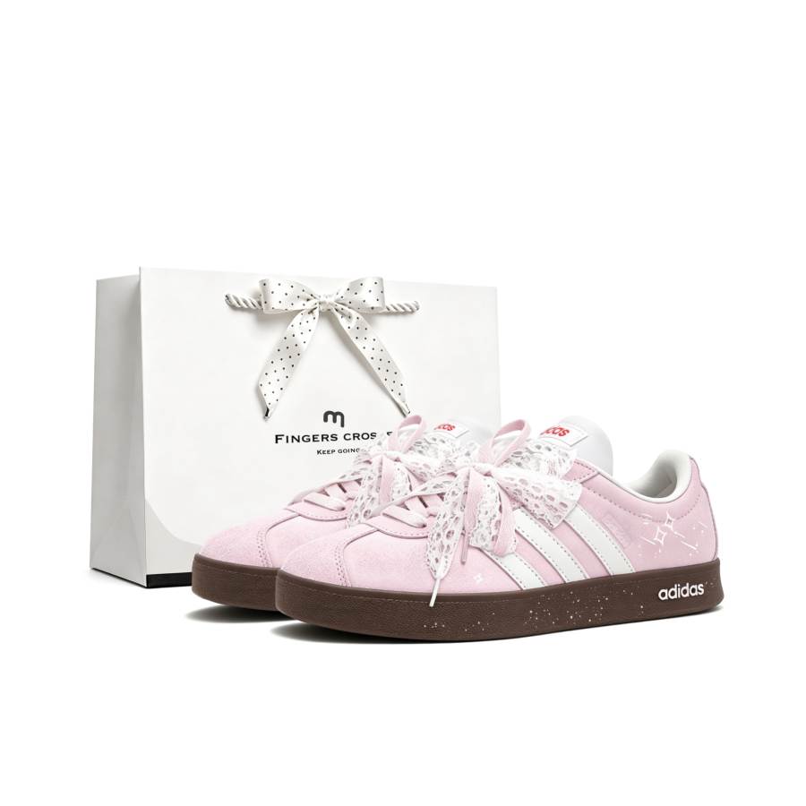 Adidas Adidas Vl Court Classic Skateboard Shoes Women's Low Top Pink