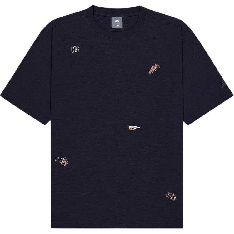 New Balance New Balance T Shirts Men's Crew Neck Moderate Straight Fit