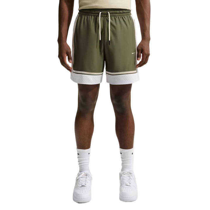 Nike Nike Dri FIT Standard Issue Basketball Shorts Men's Medium Olive Green/White/Light Ivory