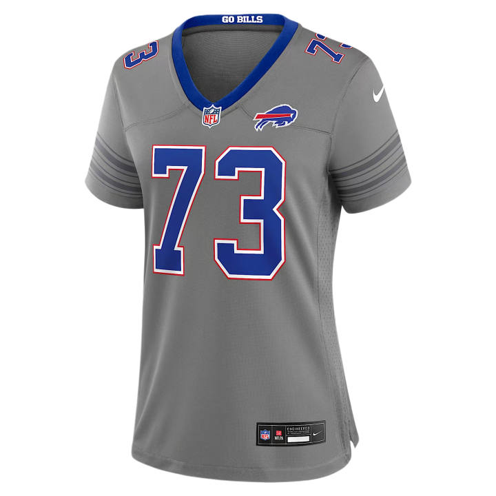 Nike Nike NFL Rugby Jerseys Women's Gray V Neck Moderate