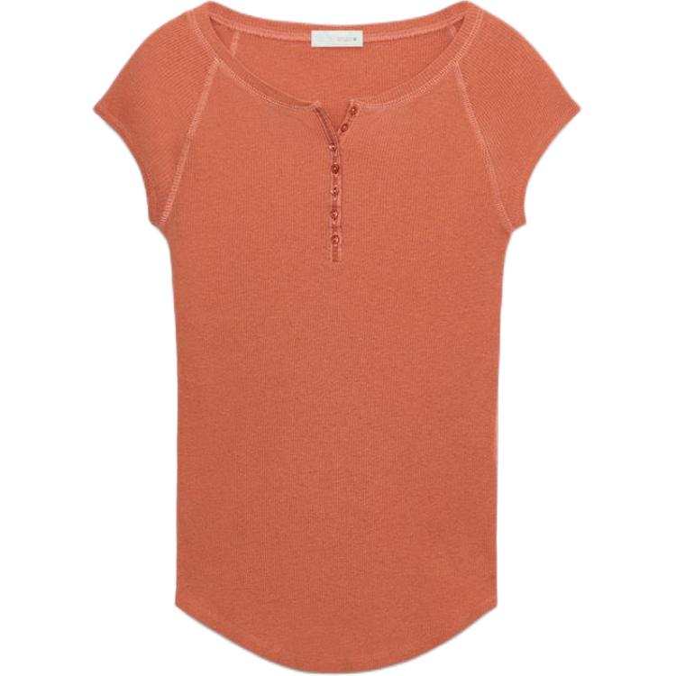 ZARA T Shirts Women's Earth Tone Crew Neck