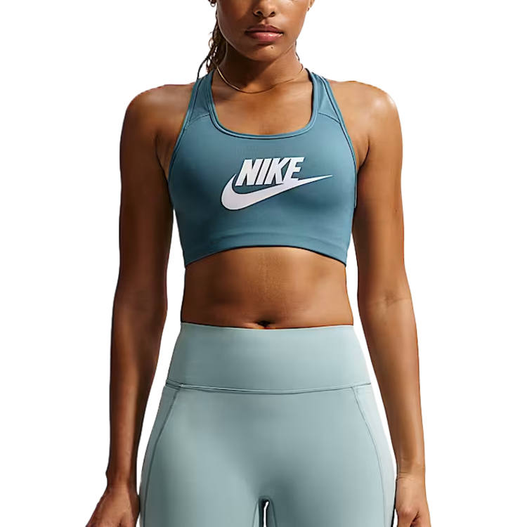 Nike Nike Swoosh Sports Underwear Women's Smoke Blue/White Crew Neck Moderate