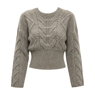 FINDSME GAGA Knitwear Women's Crew Neck Moderate Straight Fit