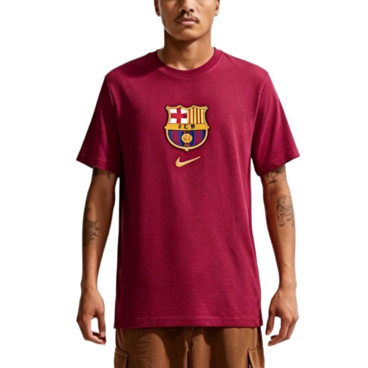 Nike Nike T Shirts Men's Noble Red Crew Neck Moderate