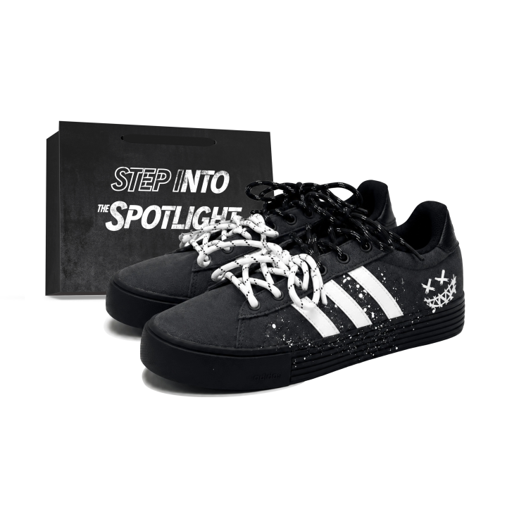 Adidas Adidas Daily 4.0 Skateboard Shoes Unisex Low Top Black White