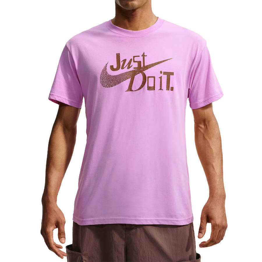 Nike Nike Sportswear T Shirts Men's Light Magenta Crew Neck