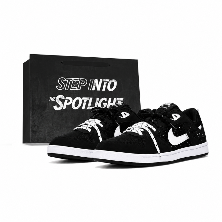 Nike Nike SB Alleyoop Skateboard Shoes Men's Low Top Black, White