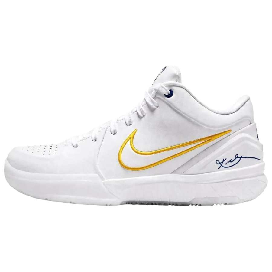 Nike Nike Zoom Kobe 4 Basketball Shoes Unisex White Blue