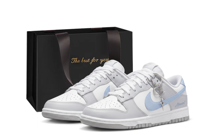 Nike Nike Dunk Skateboard Shoes Unisex Low Top Gray Blue